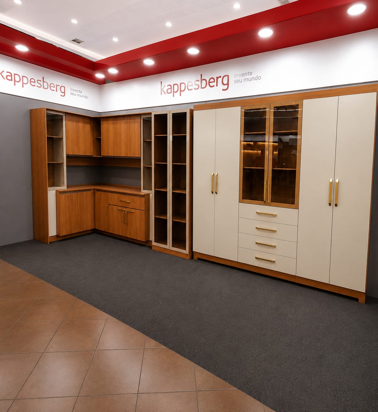 Quarto Infantil: Berço com Grade e Cômoda com Gaveteiros